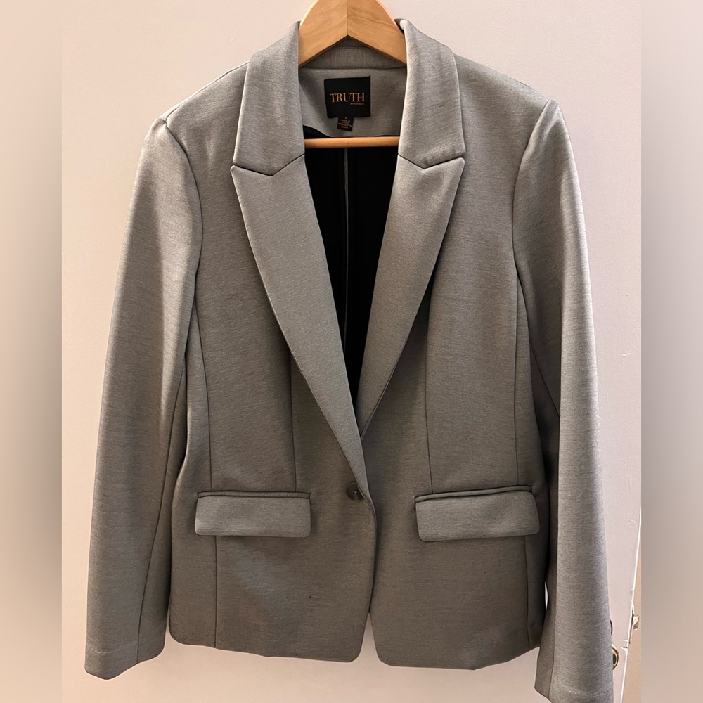 Truth by Republic Women's Classic Gray Blazer